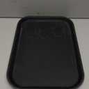 New Star Foodservice 24852 Restaurant Grade Non-Slip Tray, Plastic, Rubber Lined, Rectangular, 10-Inch x 14-Inch, Black