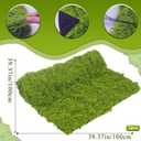FAICOIA 2 Pcs Fake Moss Rug 39" x 39" Mossy Table Runner Green Artificial Moss Mat for Crafts Decorating Faux Moss Grass for Plants Indoor Planters Fairy Garden DIY Centerpieces Wedding 100 x 100cm