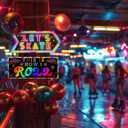 3 x 30 Pieces Roller Skating Party Decorations - Skating Themed Directional Signs for Birthday Parties, Celebrations, and Roller Rink Events