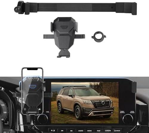 Sunsdrew Car Phone Holder for 2022-2025 Nissan Pathfinder Accessories,Adjustable Pathfinder Phone Mount for 14.5-inch Screen,Hands-Free Ultra Stable Phone Stand