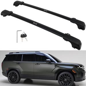 Upgraded 260lbs Cargo Carrier for Hyundai Santa fe 2024-2026 Roof Rack Cross Bars Luggage Rail Lockable,Easy Installation,No Drilling