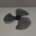 16 Inch Plastic Fan Blade With 3 Leaves And Nut Cover, For Pedestal Or Table Fans Easy to Install and Clean(black)