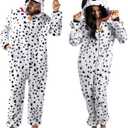 Spooktacular Creations Halloween Dalmatian Dragon Triceratop Unisex Costume, Adult Animal Costume Halloween Costume Party (Large)