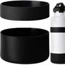 Miracredo 2 PCS Silicone Water Bottle Boot, Protective Silicone Sleeve, Anti-Slip Bottom Cover with Silicone Ring, BPA Free, Compatible with Simple Modern, Fit Iron Flask