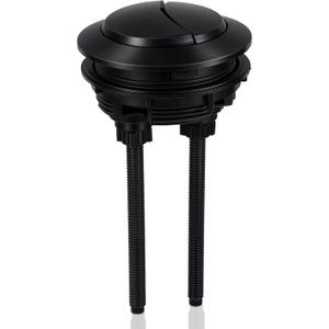 Black Dual Flush Toilet Button Suitable for 2.28-2.68in Holes 57-70mm Thread Diameter Toilet Button Pusher Adjustable Push Button for Water Tank Repair, Black