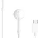 Apple EarPods Headphones with USBC Plug, Wired Ear Buds with Builtin Remote to Control Music, Phone Calls, and Volume