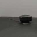 Pemberly Row Traditional Plastic Garden Hose Bin in Black Finish