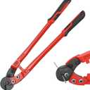 MAXPOWER Steel Cable Cutters,18-Inch Heavy Duty Wire Rope Cutter, Steel Wire Cutters Heavy Duty Industrial Strength Cable Cutter for Hard Wire Ropes, Stainless Steel Wire