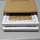 KINLINK 10x12.5 Kids Art Frame Set of 2, Solid Wood Kids Artwork Frames Changeable with Front Opening Hold 150 Pictures, Art Frames for Kids Art with Mat, without Mat 10x12.5 Picture Frame White