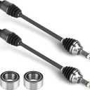 Rear CV Axle Shaft & Wheel Bearings Set for Polaris RZR XP 1000 / XP 4 1000 EPS 2016-2020, RZR XP Turbo/XP 4 Turbo 2016-2019, 2 CV Axle Drive Replace for 1333439