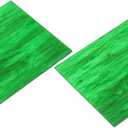 MECCANIXITY 2 Pcs Stained Glass Sheet Mosaic Tile 7.9 Inch x 5.9 Inch Dark Green Stained Glass Sheets for Crafts DIY Art Project