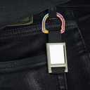 2 x 10pcs Metal D Ring Spring Key Hooks Keyring Clip for Keychain Buckle, Backpacks Handbag Purse Hardware, DIY Crafts (Rainbow)