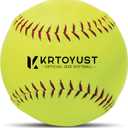 KRTOYUST Softball Ball,11" & 12" Official Size Softballs Great for Practice Training - Comply with Official Size and Weight Standard