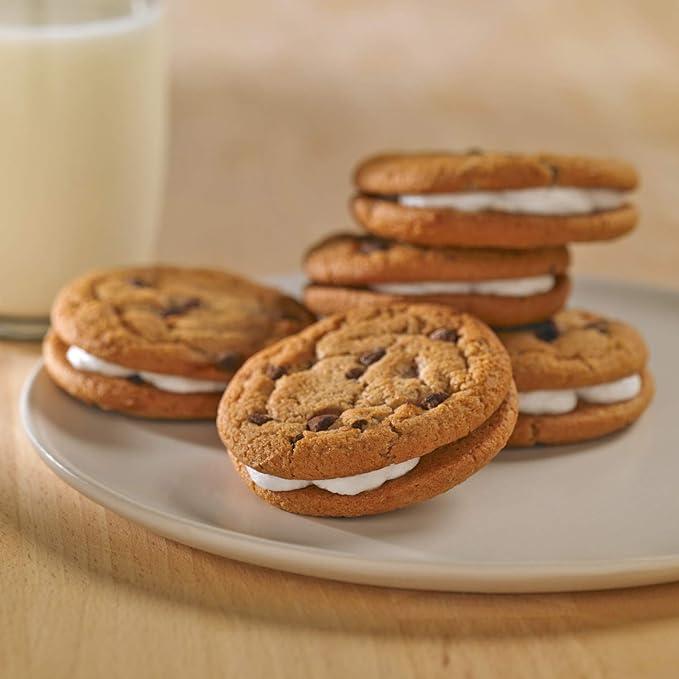 4 x Little Debbie Chocolate Chip Creme Pies, 8 Individually Wrapped Sandwich Cookies, 10.63 OZ Box (EXP 02/12/26)