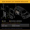 Rear Left Driver Side Power Window Regulator for Range Rover L405