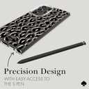 Kate Spade New York Samsung Galaxy S24 Ultra Case, Compatible with Wireless Charging - City Leopard Black