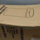 BestOffice | 13 Gallon Trash Can with Lid | Automatic Touchless Garbage Can | Odor Control | Modern Oval Design | Easy to Clean | Plastic | Black | Fits Any Kitchen, Bathroom, Office or Home