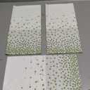 3 Pack 2in1 Disposable Plastic Tablecloths 54" x 108" White and Sage Green Dot Party Table Cloth Rectangle Table Cover for Wedding Birthday Baby Shower Anniversary Christmas New Year Party Decorations