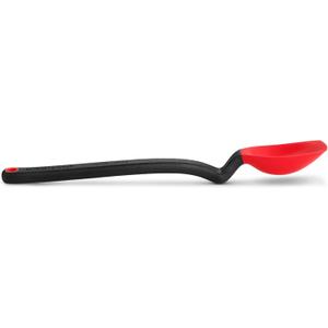 Dreamfarm Mini Supoon Non-Stick Sit-Up Silicone Scraping Cooking Spoon, Jar Scraper Measures 5ml Tsp - 8" Dreamfarm Red, 2PCS