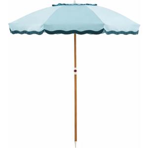 6FT Patio Beach Umbrella for Outdoor, UPF 50+ Sun Shade for Patio, Backyard, Garden, Pool and Beach, Tilt Adjustable, Portable, Harbour Cypress Green