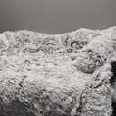 Tinaco Calming Dogs/Cats Bed Mats, Dog Pad Washable Removable Couch Cover, Plush Long Fur Mat for Pets, Waterproof Lining, Perfect for Small, Medium and Large Dogs and Cats (Gradient Gray, 36"x31")