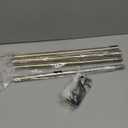 Antique Brass Curtain Rods for Windows 30 to 52 Inch,3/4 Inch Curtain Rod Set For Indoor and Outdoor,Easy to Install