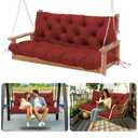 5" Thick Outdoor Porch Swing Cushions 60" Waterproof 3 Seater
PP Cotton & Memory Foam Fill, Fade Resistant, with Backrest Support, Replacement for Patio Bench & Outdoor Furniture