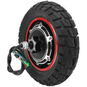 Bnineteenteam Electric Scooter Hub Motor, 10 Inch 48V 800W Pneumatic Tires Aluminum Alloy Hub Motor for Electric Scooter Enthusiasts
