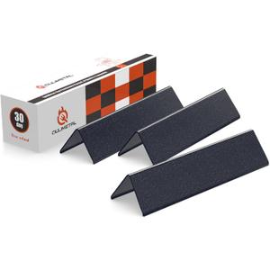 QuliMetal 7635 15.3" Flavorizer Bars for Weber Spirit E210, E220, S210, S215, Spirit 200 & GS4 Spirit II E210, Spirit II E220 with Front Control, 16GA Porcelain Steel Grill Heat Plates
