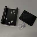 IFCASE Under Desk/Wall Mount for Dell WD25 SD25, UD22 WD22TB4, WD19 WD19S WD19TBS Series Docking Station with Power Brick Holder (Black)