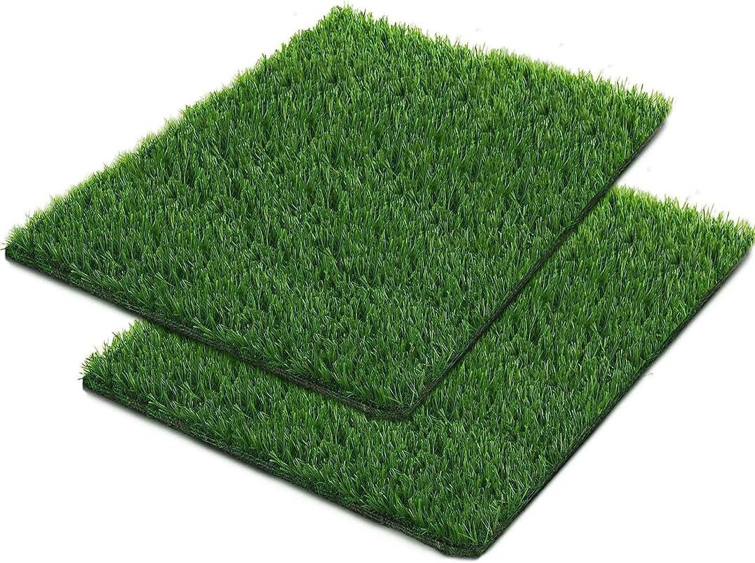 Artificial Grass for Dogs Pee Tray Fake Grass Mat for Professional Puppy Potty Trainer Replacement Dog Grass Pad for Indoor and Outdoor (29.1x19.6 Inch(Pack of 2))
