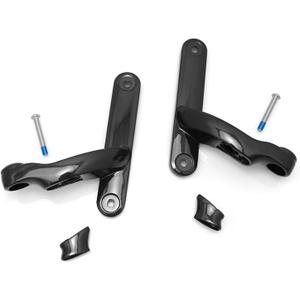 For Harley Davidson 4.5'' LED Auxiliary Fog Passing Lighting Bracket Touring Road King Street Glide Turn Signal Lights Spot Fog Light (Bracket + Mounts -Gloss Black)