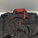 J.VER Men's Casual Long Sleeve Stretch Dress Shirt Wrinkle-Free Regular Fit Button Down Shirts (4X-Large, Black Red)