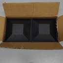 HILLMASTER 4X4 Post Caps for 3.5inx3.5in Wood Fence Post, Water-Proof UV-Proof Durable PP Plastic Decking Post Top Cap Cover with Mounting Screws, 4 Pcs, Black