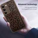 MOWIME Compatible with Samsung Galaxy S23 Plus Case with Card Holder, Cheetah Print Shockproof Soft TPU Protective Case Women Girls, Anti Scratch Wallet Case for Galaxy S23 Plus 6.6 Inch, Brown