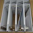 Samsill 2 Inch 3 Ring Binders, Economy Round Ring, Clear View Cover, 425 Sheet Capacity - for School, Home, Office - White, 12 Pack