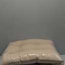 downluxe Outdoor Bench Cushion for Patio Furniture, Waterproof Tufted Overstuffed Porch Swing Cushions, Thick Outdoor Loveseat Cushions, 44" X 19" X 5", Khaki, Set of 1