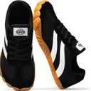 Barefoot Shoes Women Casual Sneakers,Wide Toe Box Shoes Women Zero Drop Barefoot Shoe Men,Minimalist Trail Running Shoe,Non-Slip Lightweight Breathable Comfortable Fashion Walking Hiking Shoes Unisex (9.5-10 Women/8-8.5 Men, Black)