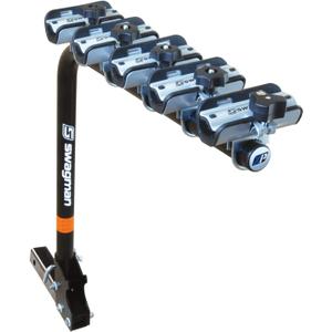 Swagman XP5 Hitch Mount Bike Rack – Folding Hanging Carrier for 5 Bikes, Anti-Wobble Stability, 2” Receiver