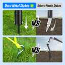Outdoor Volleyball Net Set for Backyard & Beach, 32FT Regulation Size, Easy Setup Adjustable Height Poles, Portable Net System with PU Volleyball, Pump & Carry Bag