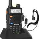 BAOFENG UV-5R Dual Band Two Way Radio (Black), 144-148MHz & 420-450MHz 2 Pcs