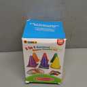 unanscre 31PCS 3 in 1 Carnival Outdoor Games Combo Set for Kids, Soft Plastic Cones Bean Bags Ring Toss Game, Gift for Birthday Party/Xmas