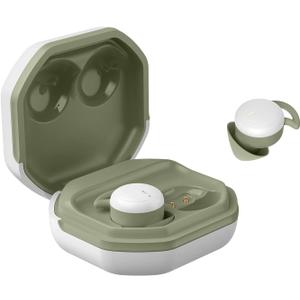 Mini Headphones Ear Buds, Wireless Bluetooth Earbuds for Small Ear Canals, Sleep Earbuds Noise Isolating, Invisible Earphone for iPhone PC Laptop Tablets Sports(WhiteGreen)