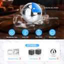 LIGHTEN LIFE 50th Birthday Gifts for Him Men,1975 Whiskey Glass Set in Barrel Box,50 Years Old Gifts,50th Birthday Gift Ideas,50th Birthday Whiskey Glass for Dad Husband