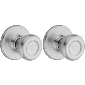 Kwikset 92001-514 Tylo Hall & Closet Knob in Satin Chrome (Pack of 2)