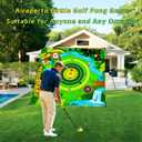 Golf Chipping Pomg Game with 80" x 80" Battle Target Mat Set