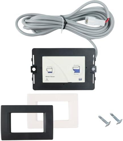 36387 Dual Button Wall Switch Toilet Control Panel Fit for Thetford Tecma Toilet Silence Plus April 2006 to Present