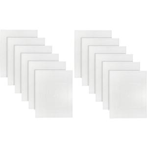 (Pack of 12 100% Cotton White Bath Mat Towel (18x25 Inches) Light Weight Quick Drying & Machine Washable - Hotel Supplies Shower Hotel Bath Mat Towel Economy