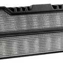 HOCHO RV Lights Exterior, 9inch Dual Color White Amber Beam 12V 3000Lumen RV Exterior Lights for RVs Trailers Campers 5th Wheels Utility Vehicles Accessories, RV Accessories for Outside, 1 Pack