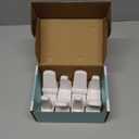 Door Lever Locks (4 Pack) - Prevents Toddlers from Opening Doors - Durable ABS with 3M Adhesive - Easy One-Hand Operation for Adults, No Tools Needed (White)